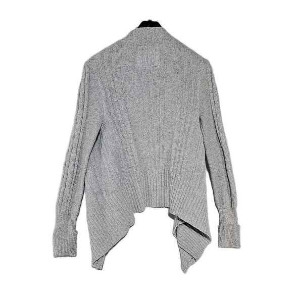 Hollister Sweater Womens M Gray Heather Waterfall Cardigan Cozy Y2K - Picture 3 of 9